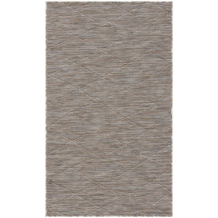 Nourison Washable Solutions Grey/Mocha WSL01 3 ft. X 5 ft. Rect. Rug