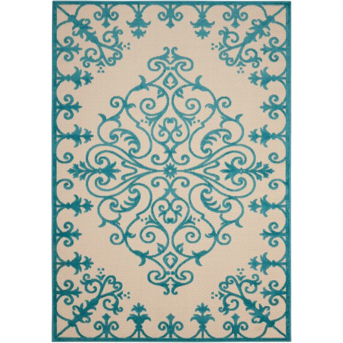 Nourison Aloha Area Rug ALH12-Aqua