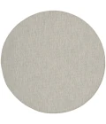 Nourison Positano Round Area Rug POS01-Lt Grey
