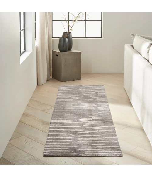 Calvin Klein Linear Area Rug LNR01 Grey