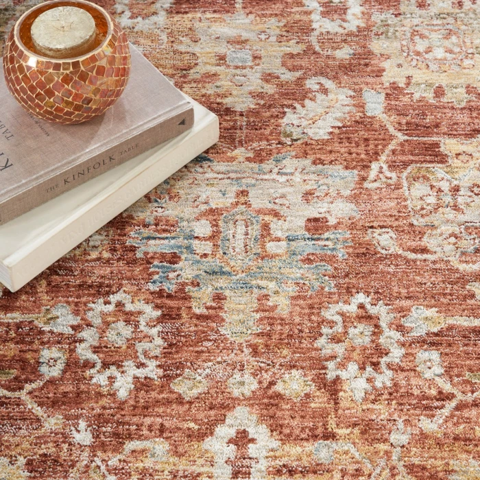 Nourison Sahar Rust SHR02 5 ft. X 8 ft. Rect. Rug