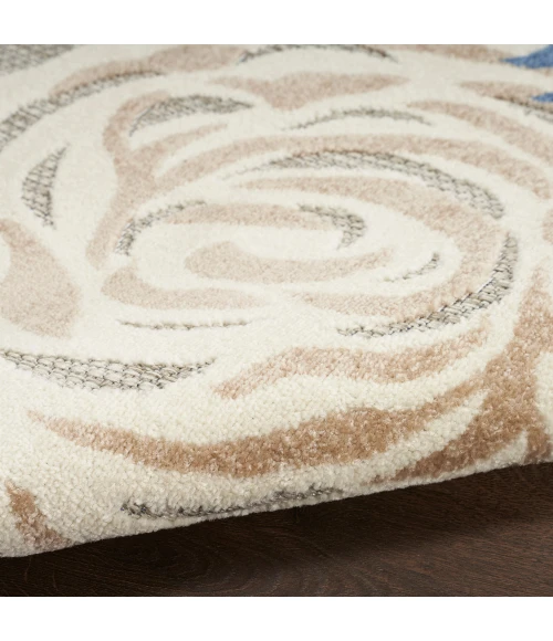 Nourison Aloha Area Rug ALH32 Blue Grey