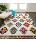Nourison Home Nomad White NMD06 6ft.7in. x 9ft.6in. Rect. Rug