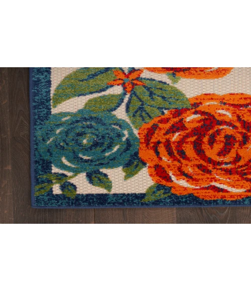 Nourison Aloha Ivory Multicolor ALH32 10 ft. X 14 ft. Rectangle Rug
