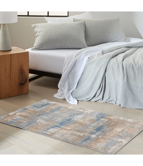 Calvin Klein Rush Area Rug CK951 Blue/Beige