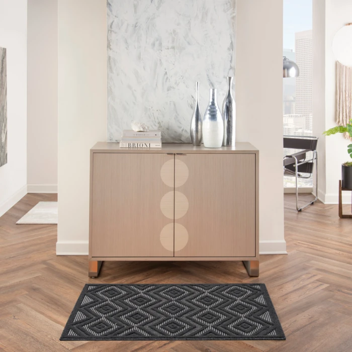 Nourison Versatile Area Rug NRV01 Charcoal/Black