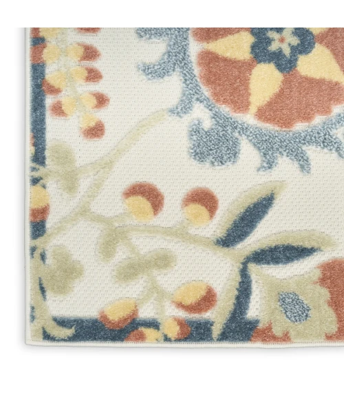 Nourison Aloha Grey Multicolor ALH17 7 ft. 10 in. X 10 ft. 6 in. Rect. Rug