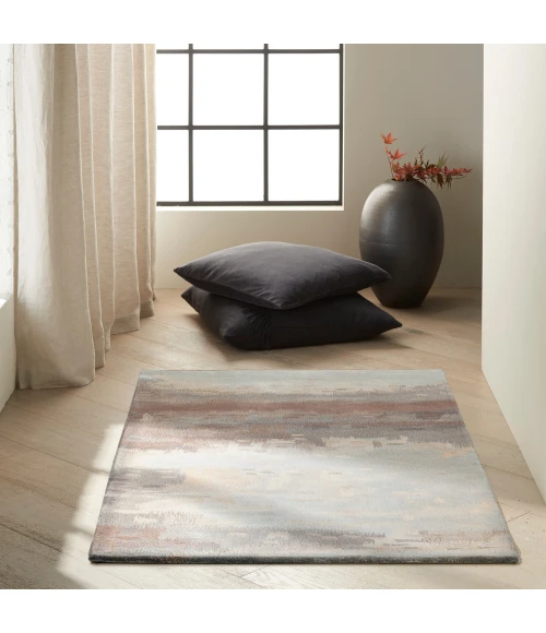 Calvin Klein Home Luster Wash Area Rug SW12 Slate