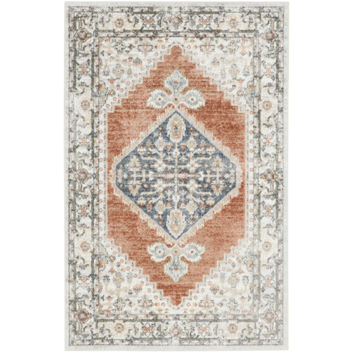 Nourison Astra Machine Washable Area Rug ASW11 Grey/Multi
