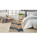 Nourison Aloha Blue Green ALH05 2 ft. 3 in. X 8 ft. Rectangle Rug