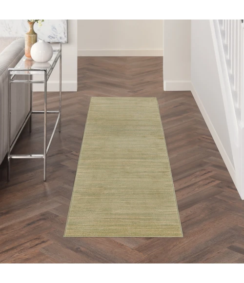 Nourison Home Nourison Essentials Green Gold NRE01 2 ft. 2 in. X 10 ft. Rectangle Rug