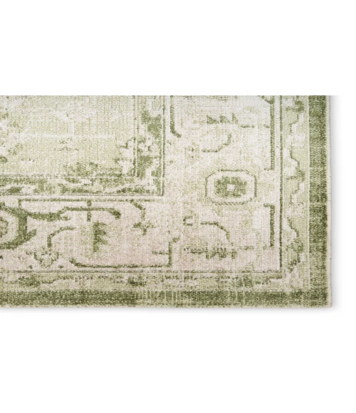 Nourison Astra Machine Washable Ivory Green ASW11 6 ft. 7 in. X 9 ft. Rectangle Rug