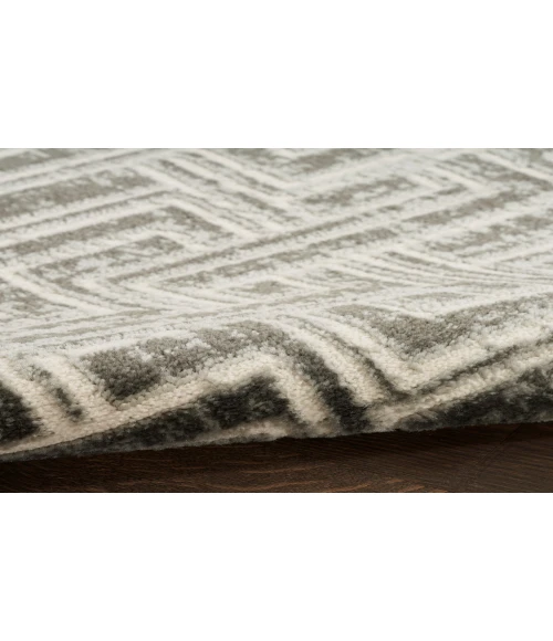 Nourison Serenity Home Grey Ivory SRH04 5 ft. 3 in. X 7 ft. 3 in. Rectangle Rug