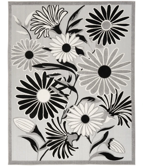 Nourison Aloha Area Rug ALH33 Black White