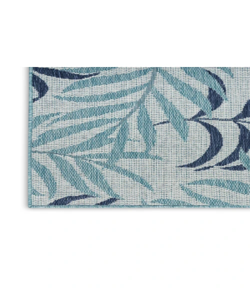 Nourison Garden Oasis Blue GOA01 6 ft. X 9 ft. Rectangle Rug