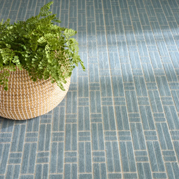 Nourison Washable Charm Blue Ivory WCH02 6 ft. X 9 ft. Rect. Rug