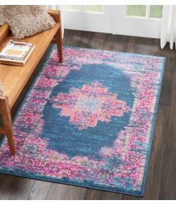 Nourison Home Passion PSN03 Blue 3 ft. 9 in. X 5 ft. 9 in. Area Rug