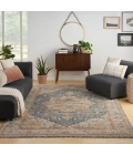 Nourison Sahar Ivory Blue SHR06 8 ft. X 10 ft. Rect. Rug