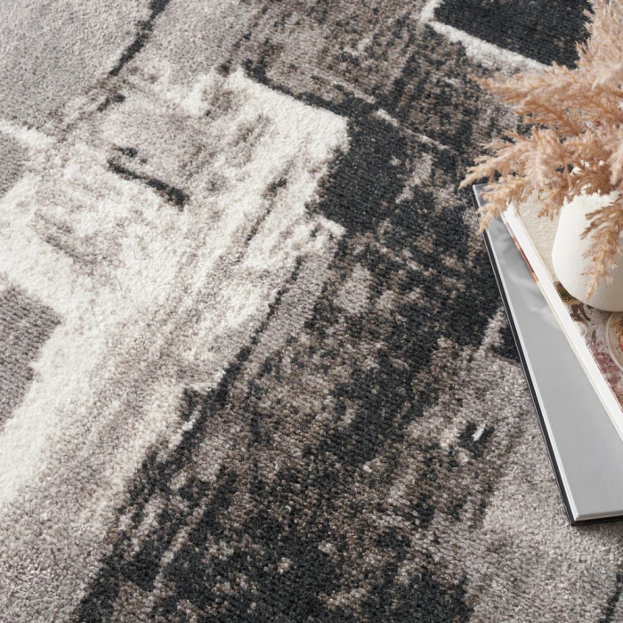 Nourison Twilight Area Rug TWI30 Grey/Ivory/Black