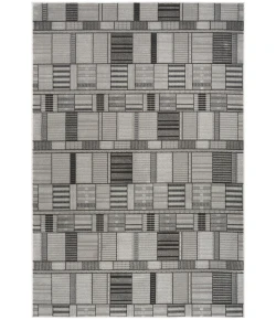 Nourison Home Nordic NRC04 Black Grey 5 ft. X 7 ft. Area Rug