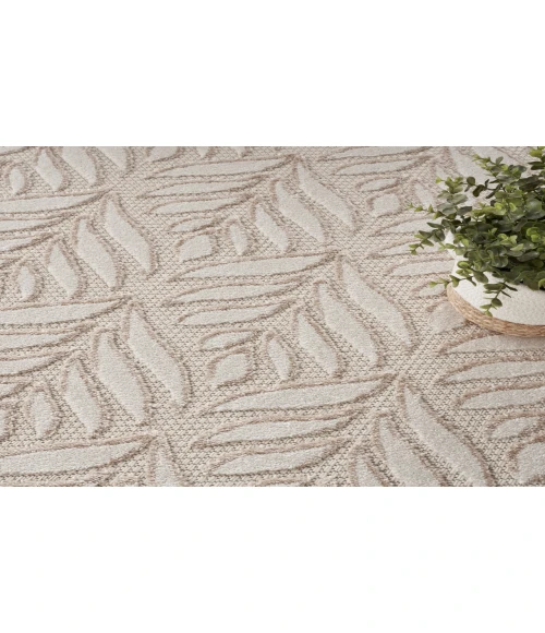 Nourison Aloha Ivory Grey ALH35 7’10” Round Rug