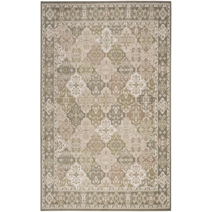 Nourison Grafix Green GRF31 7 ft. 10 in. X 9 ft. 10 in. Rectangle Rug