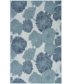 Nourison Home Garden Oasis GOA04 Blue 5 ft. X 7 ft. Area Rug