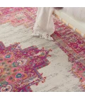 Nourison Passion Area Rug PSN03-Ivory/Fuchsia