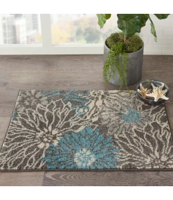 Nourison Home Passion PSN17 Charcoal Blue 1 ft. 10 in. X 2 ft. 10 in. Area Rug