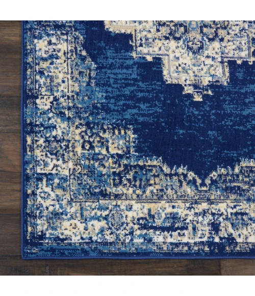 Nourison Grafix Area Rug GRF14-Navy Blue