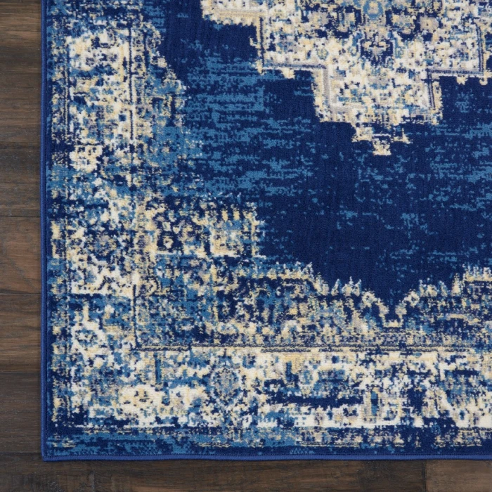 Nourison Grafix Area Rug GRF14-Navy Blue