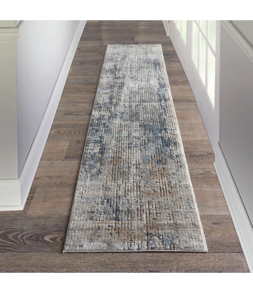 Nourison Quarry Blue Beige QUA02 10 ft. Rect. Rug