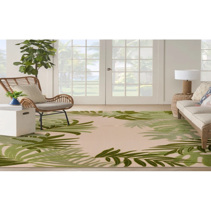 Nourison Aloha Ivory Green ALH40 10 ft. X 14 ft. Rectangle Rug