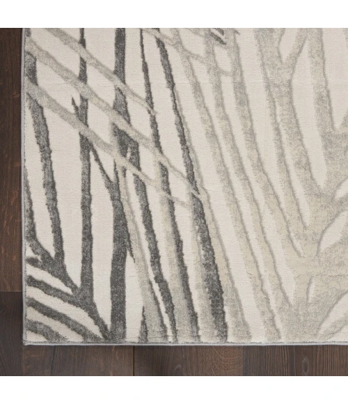 Nourison Rustic Textures Ivory/Grey RUS17 6 ft. X 9 ft. Rect. Rug