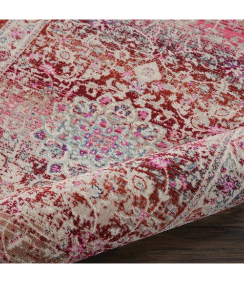 Nourison Vintage Kashan Runner Area Rug VKA01-Red