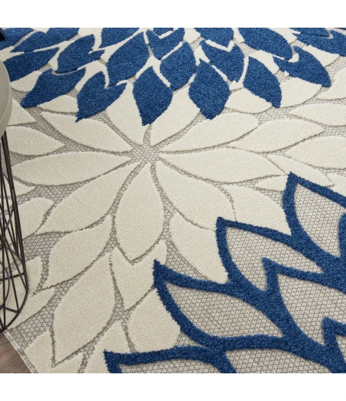 Nourison Aloha Area Rug ALH05-Ivory/Navy