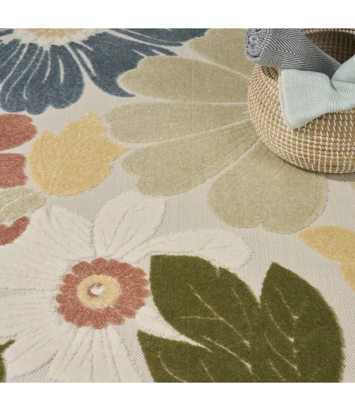 Nourison Aloha Multicolor ALH42 7 ft. 10 in. X 10 ft. 6 in. Rect. Rug