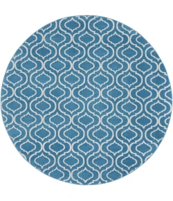 Nourison Home Jubilant JUB19 Blue 8 ft. Round Area Rug