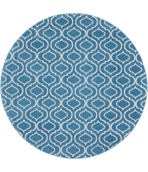 Nourison Jubilant Round Area Rug JUB19-Blue