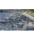 Nourison Passion Light Blue Black PSN10 6 ft. X 9 ft. Rectangle Rug