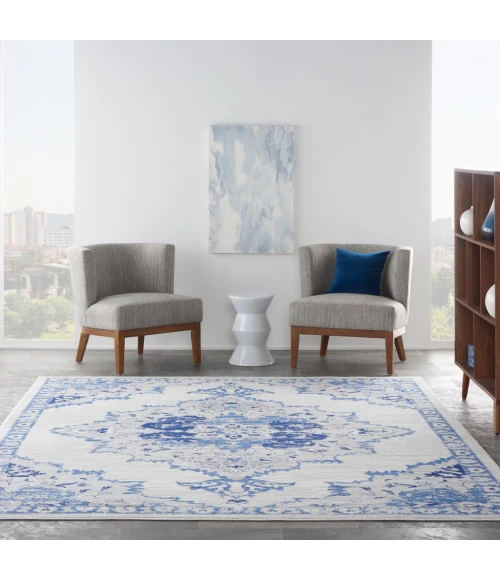 Nourison Whimsicle Area Rug WHS14-Ivory Blue