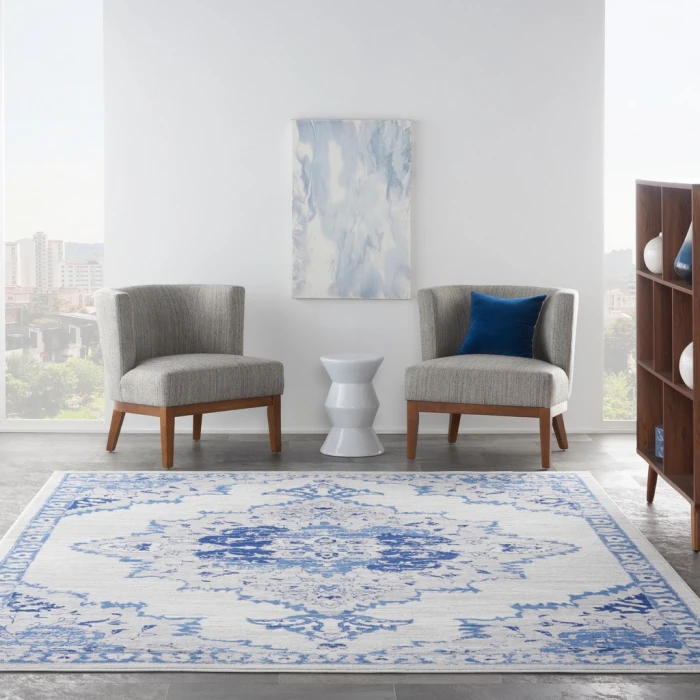 Nourison Whimsicle Area Rug WHS14-Ivory Blue