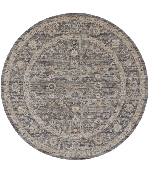 Nourison Lynx Slate Multicolor LNX03 8 ft. X Round Rug
