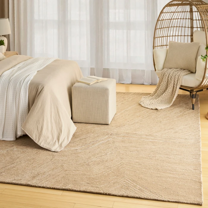 DKNY Pure Angles Camel ANG01 8 ft. X 10 ft. Rect. Rug