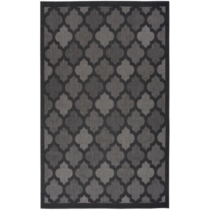 Nourison Easy Care Charcoal Black NES01 12 ft. X 15 ft. Rectangle Rug