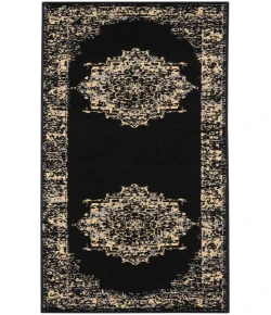 Nourison Home Grafix GRF14 Black 2 ft. X 6 ft. Area Rug