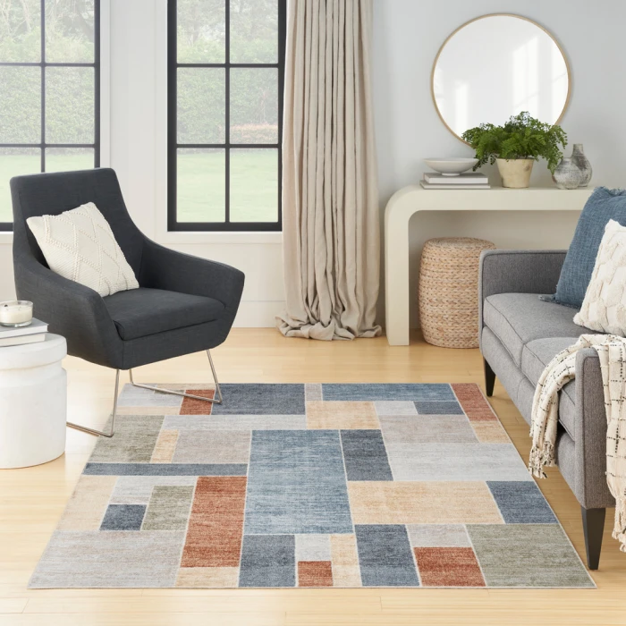 Nourison Astra Machine Washable Area Rug ASW09 Multicolor