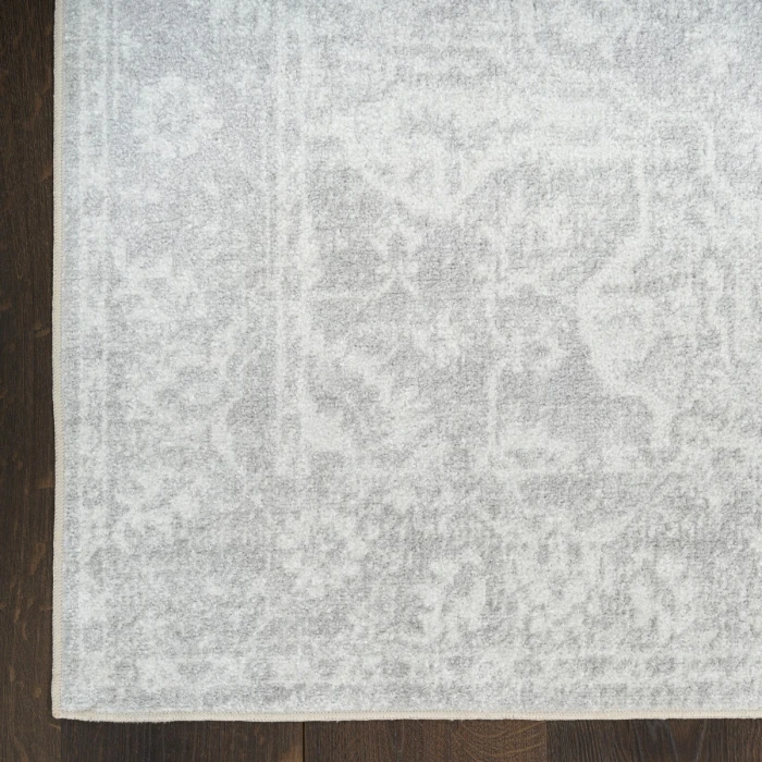 Nourison Astra Machine Washable Grey ASW12 9 ft. X 12 ft. Rect. Rug