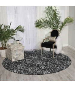Nourison Home Twilight TWI13 Onyx 8 ft. Round Area Rug