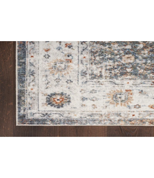 Nourison Astra Machine Washable Ivory Multicolor ASW16 7 ft. 10 in. X 10 ft. Rectangle Rug